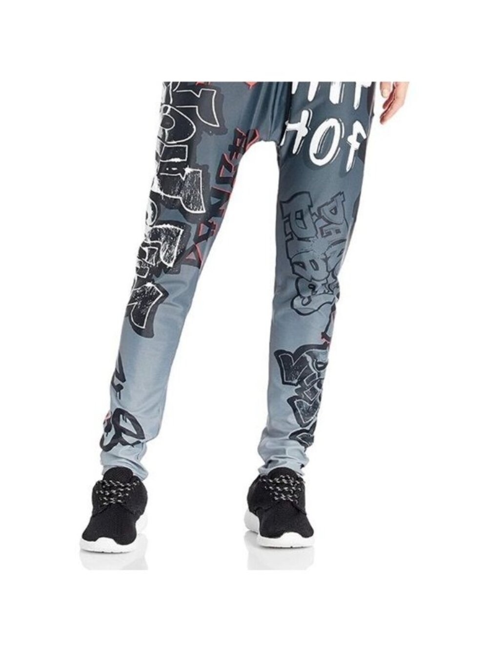 Gia Mia Hip Hop Dance Jogger Graffiti Spray Paint Pant Size Medium NWT - Picture 4 of 14